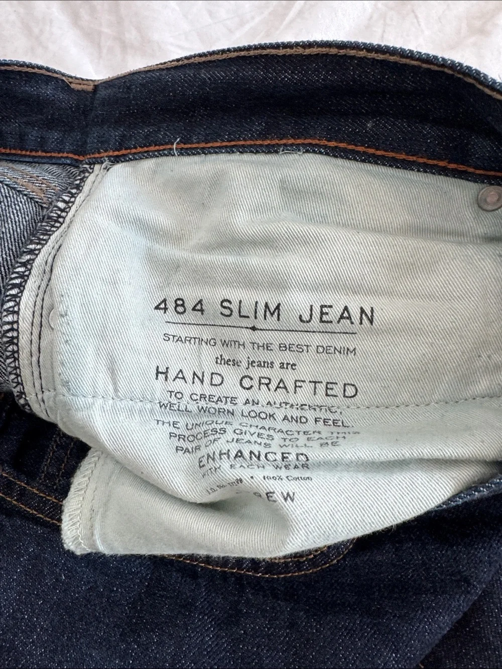 J. Crew Slim Fit Dark Indigo Men's Jeans